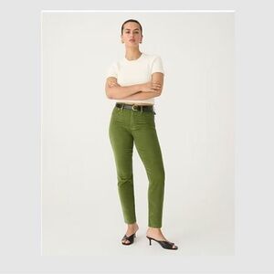 J. Crew Vintage Slim-Straight‎ Corduroy Pant Green 25